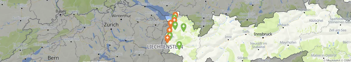 Map view for Pharmacies emergency services nearby Götzis (Municipality, Vorarlberg) (56)